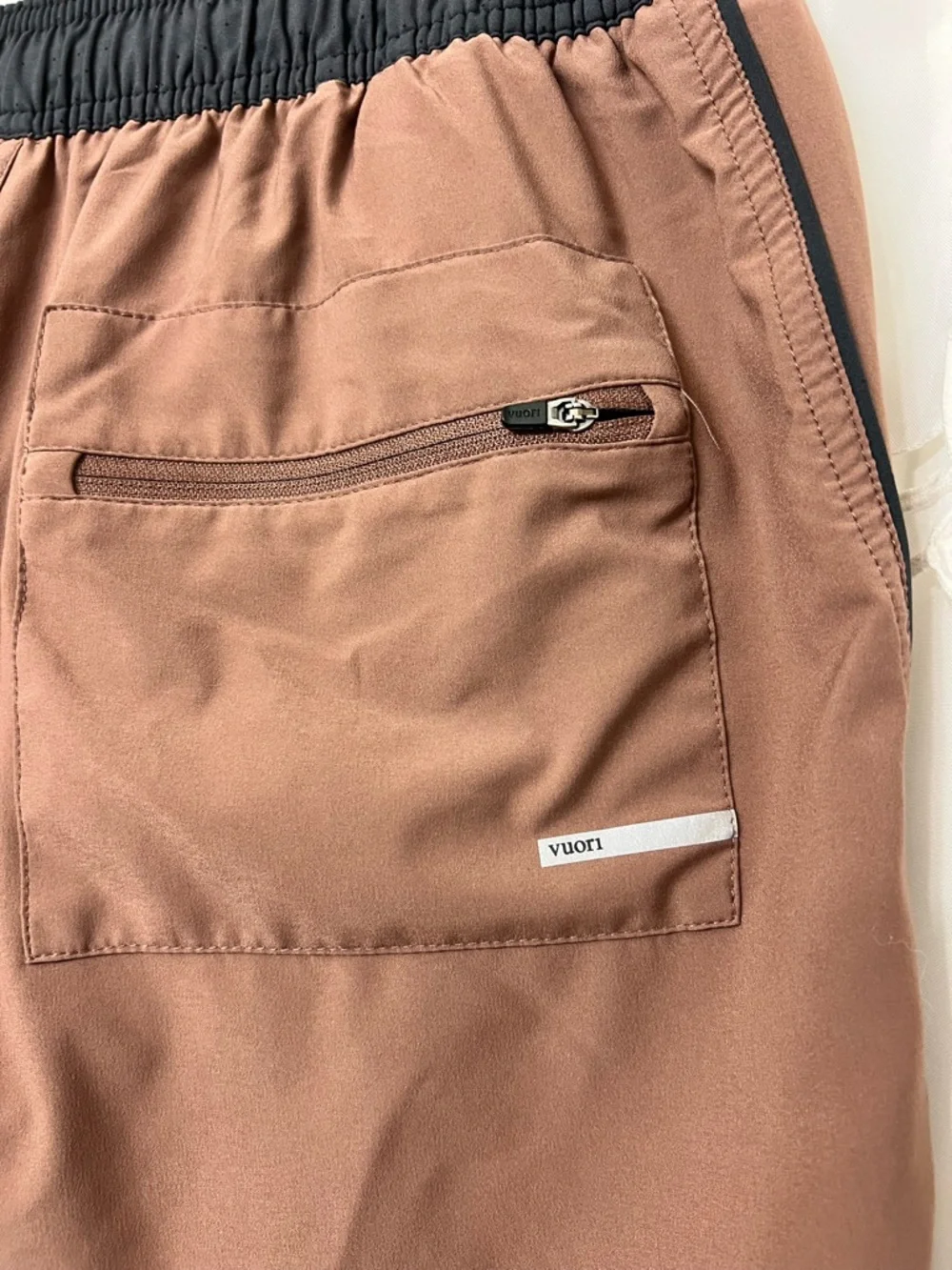 Vuori Trail Shorts Large Terracotta Brown Athletic Running Training Lined V341
